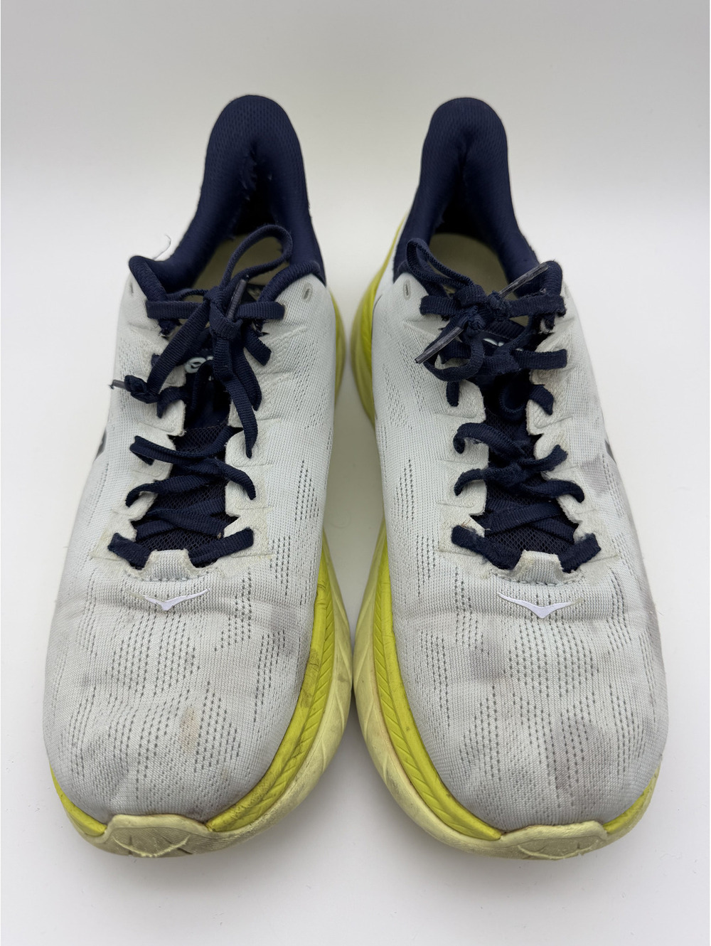 Hoka One One Mach 4 Running Shoes Blue Flower Citrus Grey, Size 11
